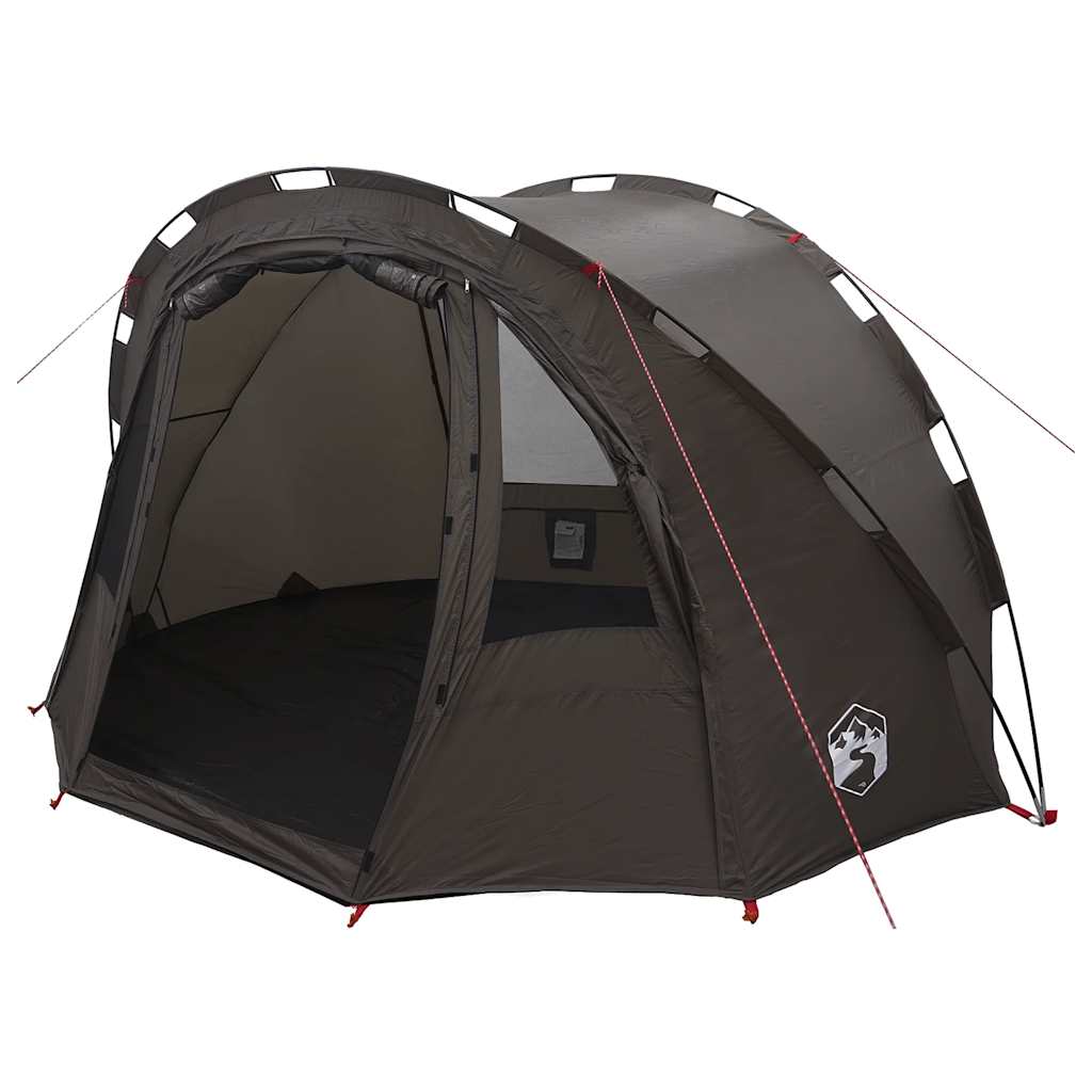 VidaXL tente de pêche 4 personnes imperméable marron