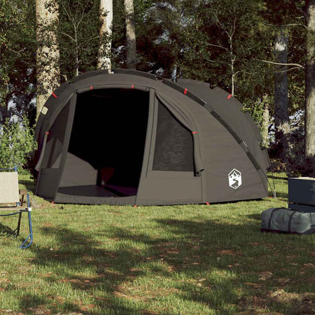 VidaXL tente de pêche 4 personnes imperméable marron