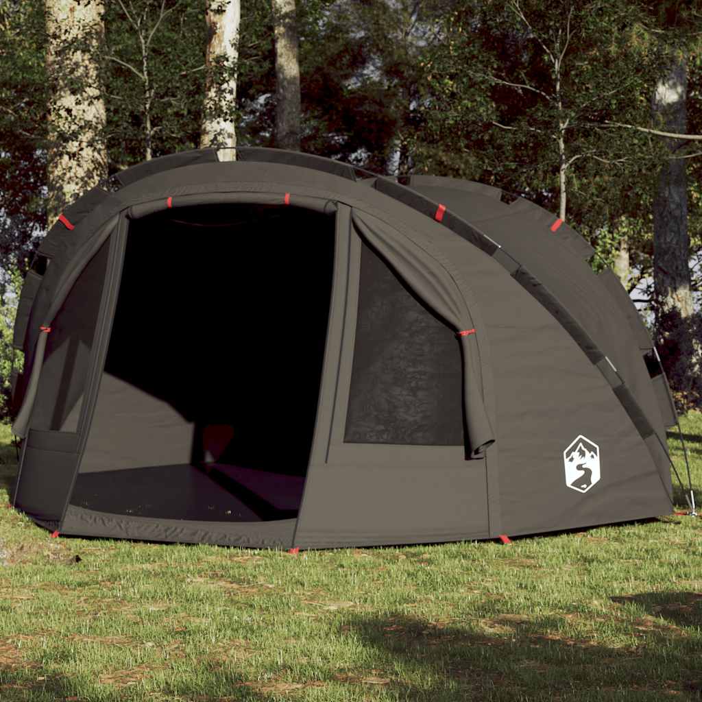 VidaXL tente de pêche 4 personnes imperméable marron