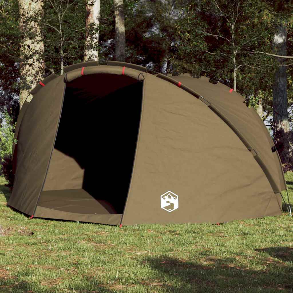 VidaXL tente de pêche 5 personnes imperméable vert olive