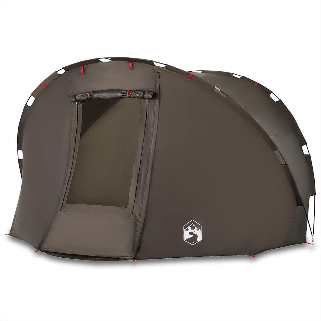 VidaXL tente de pêche 5 personnes imperméable marron