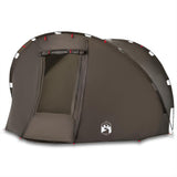 VidaXL tente de pêche 5 personnes imperméable marron