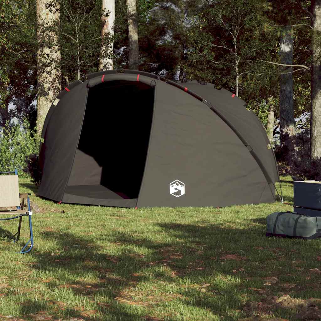 VidaXL tente de pêche 5 personnes imperméable marron