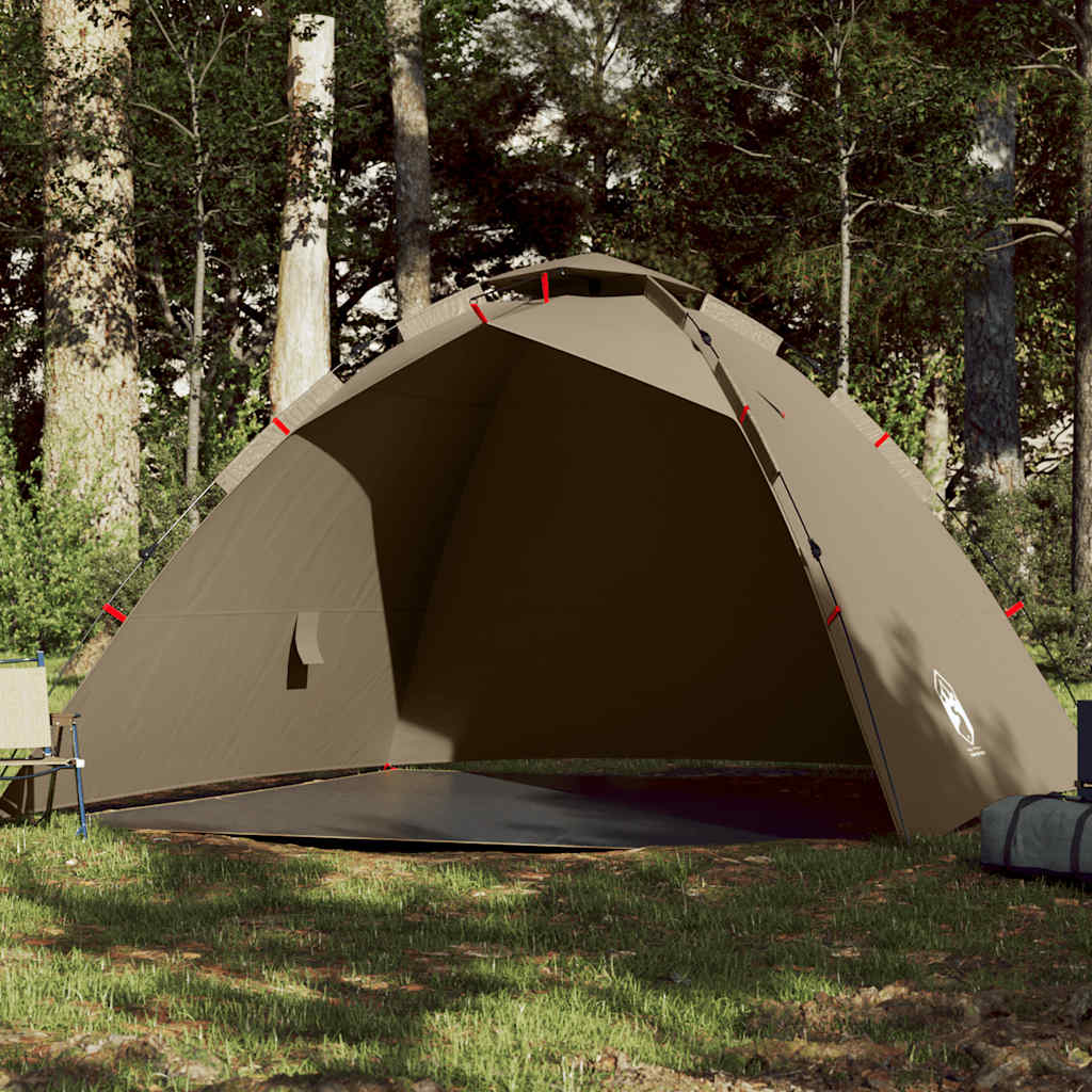 Vidaxl Tent 4-Persona rápida Brown