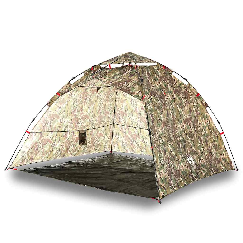 Tente Vidaxl camouflage à dégagement rapide 4 personnes