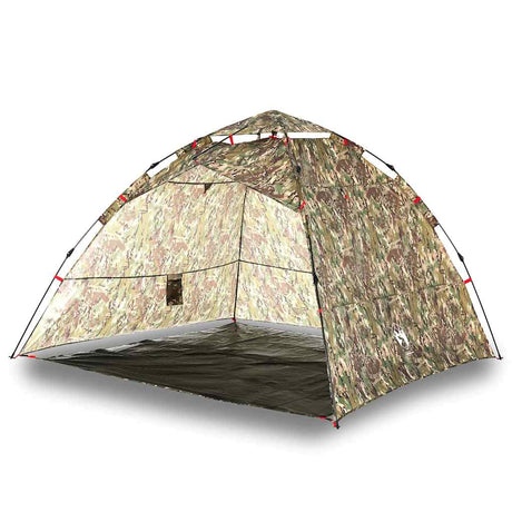 Tente Vidaxl camouflage à dégagement rapide 4 personnes