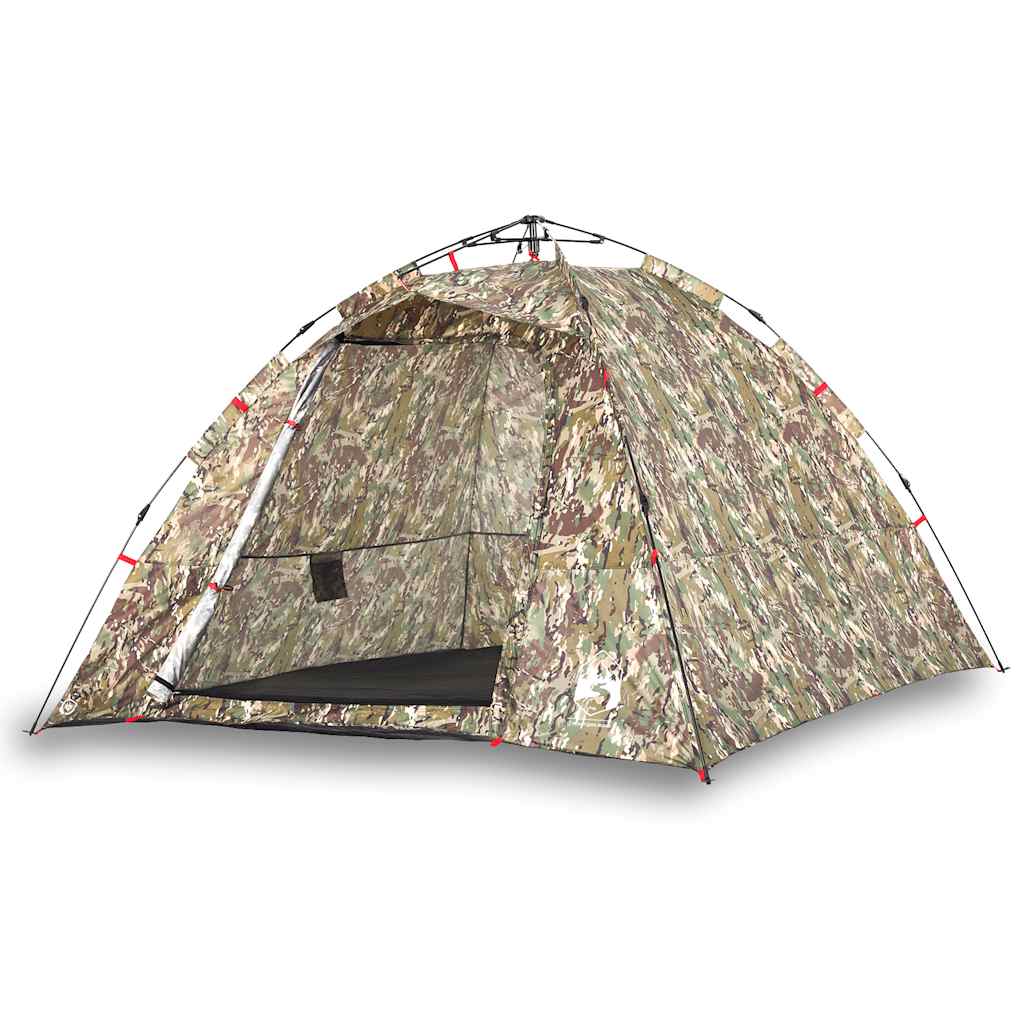 Tente Vidaxl camouflage à dégagement rapide 4 personnes