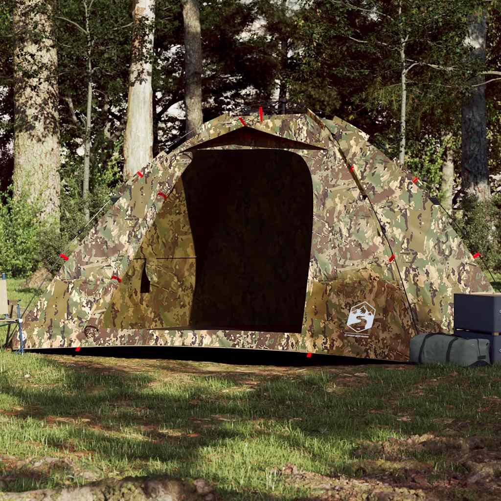 Tente Vidaxl camouflage à dégagement rapide 4 personnes