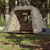 Tente de pêche Vidaxl camouflage à dégagement rapide 4 personnes