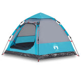 Vidaxl camping tent 4-person quick release blue