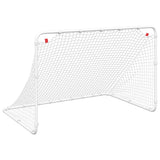 Vidaxx but de football blanc 122x81x81 cm acier