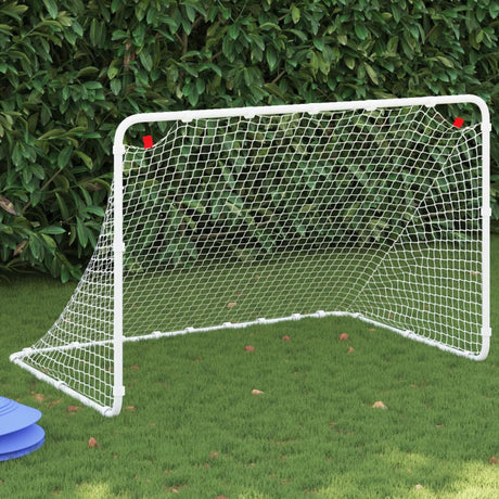 Vidaxx but de football blanc 122x81x81 cm acier