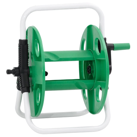 Vidaxl enrouleur de tuyau pour 45 m 1 2 tuyau autoportant acier vert