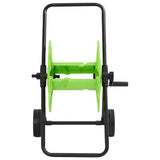 Vidaxl chariot enrouleur de tuyau pour tuyau 60 m 1 2 acier vert