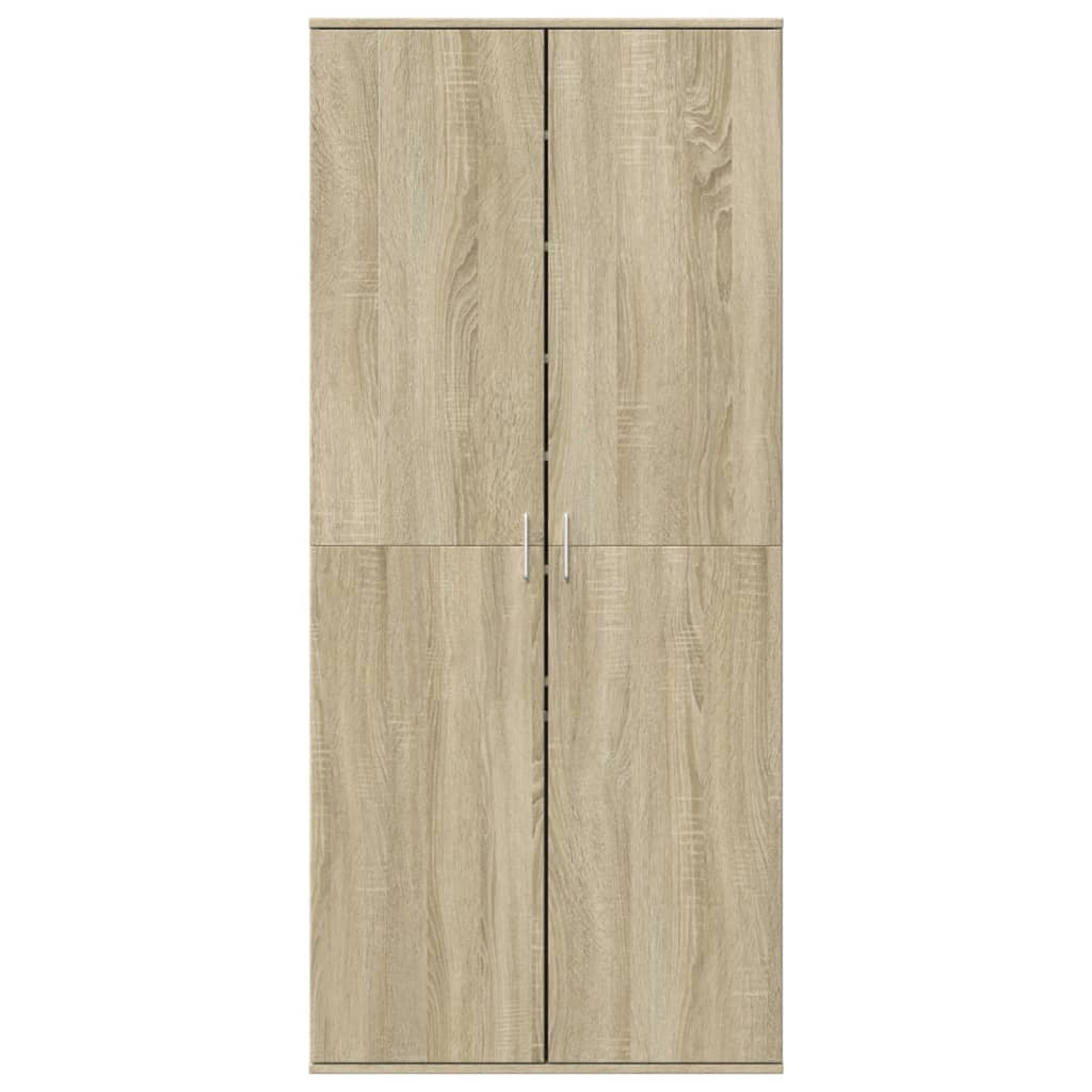 Vidaxl Schong Cabinet 80x39x178 cm Chipboard Sonome faarweg