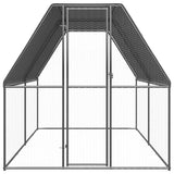 Vidaxl Chicken Coop 2x4x2 m Acciaio zincato