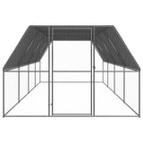 Vidaxl Chicken coop 3x8x2 m galvanized steel