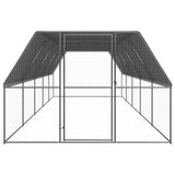 Vidaxl Chicken Coop 3x10x2 m galvaniseret stål