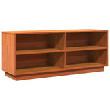 Vidaxx armoire à chaussures 110x34x45 cm bois de pin massif, marron lavé