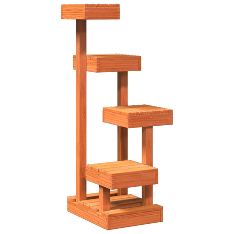 Vidaxxl meuble pour chat 45,5x49x103 cm bois de pin massif lavage marron
