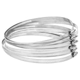VidaXL colliers de serrage 6 pièces 91-165 mm acier inoxydable 304