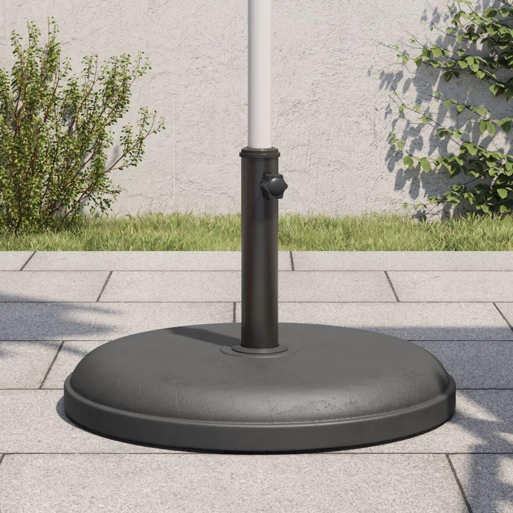 Pied de parasol Vidaxl pour mâts de ø32 35 38 mm 25 kg rond