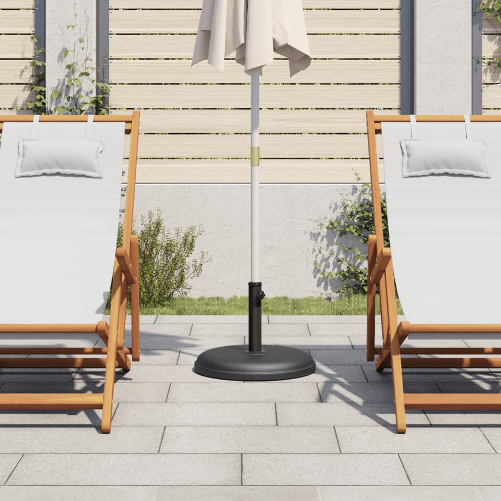 Pied de parasol Vidaxl pour mâts de ø32 35 38 mm 15 kg rond
