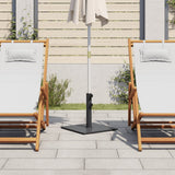 Pied de parasol Vidaxl pour mâts de ø32 38 48 mm carré de 17 kg