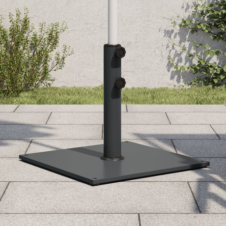 Pied de parasol Vidaxl pour mâts de ø32 38 48 mm carré de 17 kg