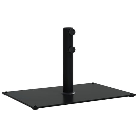 Pied de parasol Vidaxl pour mâts de ø32 38 48 mm 15 kg rectangulaire