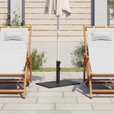 Pied de parasol Vidaxl pour mâts de ø32 38 48 mm 15 kg rectangulaire