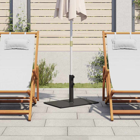 Pied de parasol Vidaxl pour mâts de ø32 38 48 mm 15 kg rectangulaire