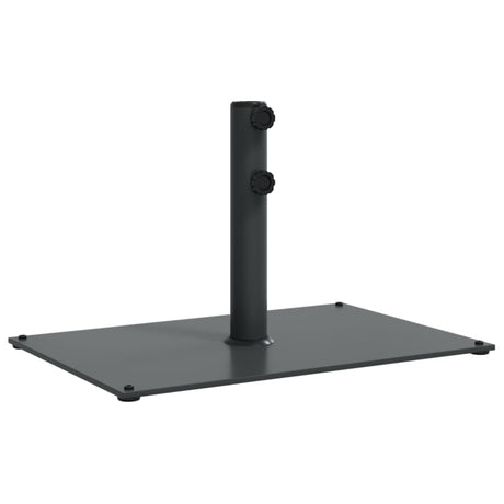 Pied de parasol Vidaxl pour mâts de ø32 38 48 mm 15 kg rectangulaire
