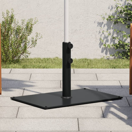 Pied de parasol Vidaxl pour mâts de ø32 38 48 mm 15 kg rectangulaire