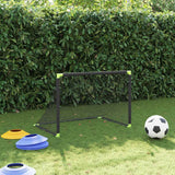Vidaxx but de football pliable pour enfants 90x64x64 cm noir