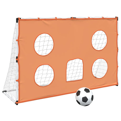 But de football pour enfants VidaXL avec tapis de but et ballon 182x62x118 cm