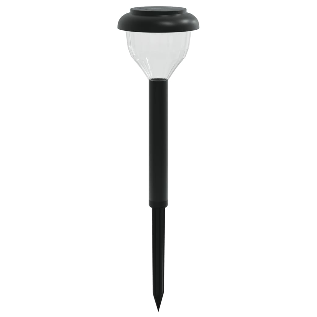 VidaXL éclairage d'allée de jardin 4 pcs solaire avec piquets de terre RVB et blanc chaud
