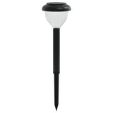 VidaXL éclairage d'allée de jardin 4 pcs solaire avec piquets de terre RVB et blanc chaud
