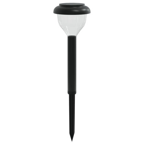 VidaXL éclairage d'allée de jardin 4 pcs solaire avec piquets de terre RVB et blanc chaud