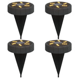 Vidaxx lampes au sol 4 pcs solaires avec piquets de terre blanc chaud