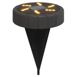 Vidaxx lampes au sol 12 pcs solaires avec piquets de terre blanc chaud