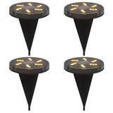Vidaxx lampes au sol 4 pcs solaires avec piquets de terre blanc chaud