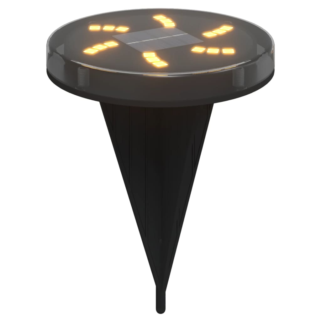 Vidaxx lampes au sol 12 pcs solaires avec piquets de terre blanc chaud
