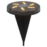 Vidaxx lampes au sol 12 pcs solaires avec piquets de terre blanc chaud