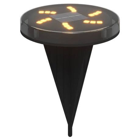 Vidaxx lampes au sol 12 pcs solaires avec piquets de terre blanc chaud