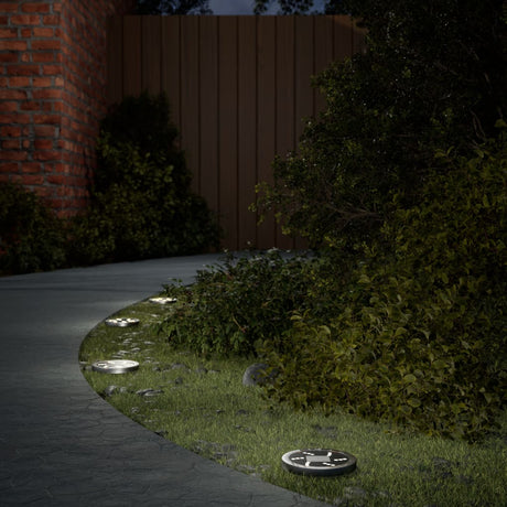 Vidaxx lampes au sol 12 pcs solaires avec piquets de terre blanc chaud