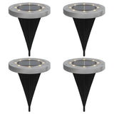 Vidaxx lampes au sol 4 pcs solaires avec piquets de terre blanc chaud