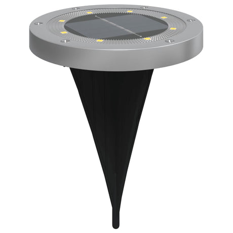 Vidaxx lampes au sol 4 pcs solaires avec piquets de terre blanc chaud