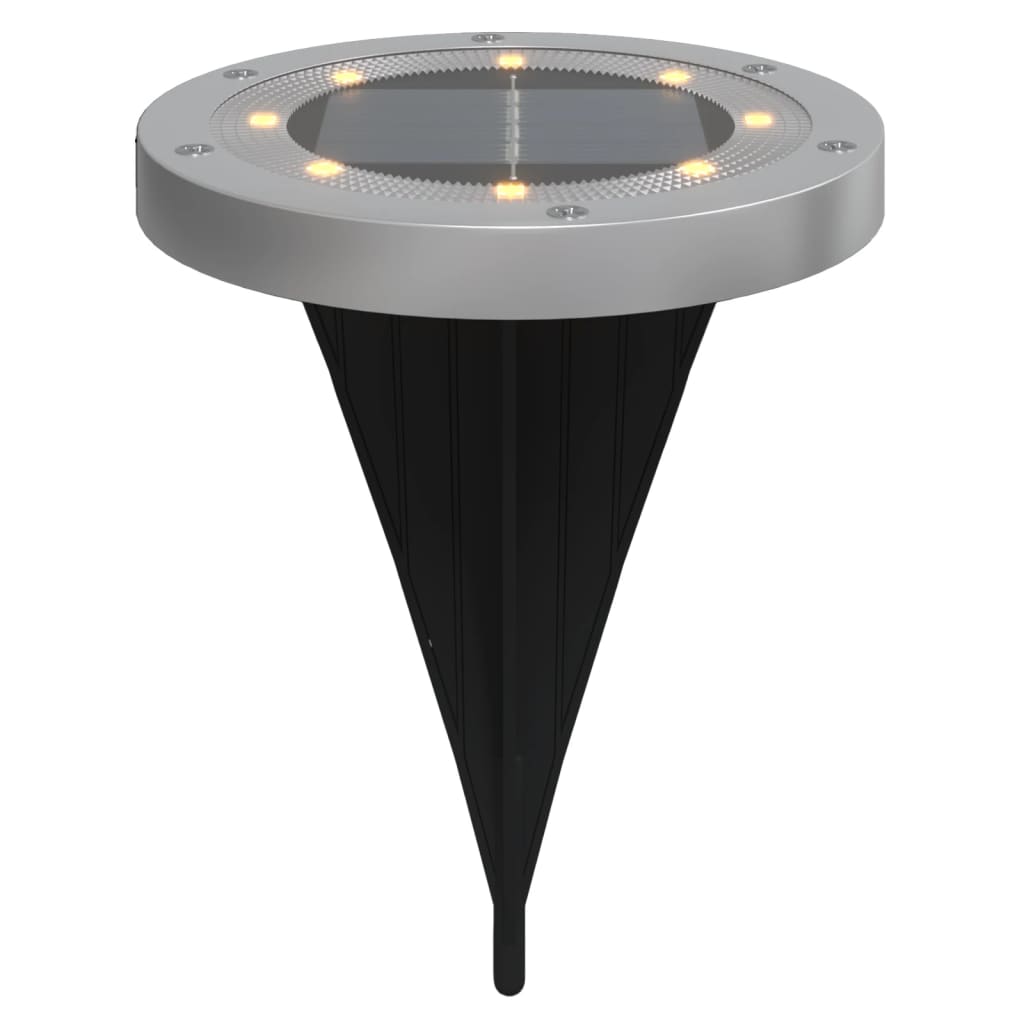 Vidaxx lampes au sol 12 pcs solaires avec piquets de terre blanc chaud