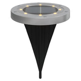 Vidaxx lampes au sol 12 pcs solaires avec piquets de terre blanc chaud